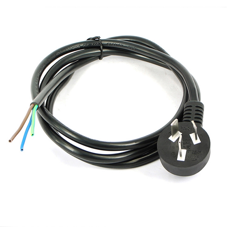 國(guó)標(biāo)純銅三芯插頭裸線WST-004